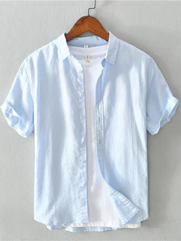 Men's lapel shirt