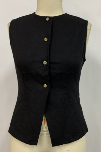 Women's long sleeveless pullover vest