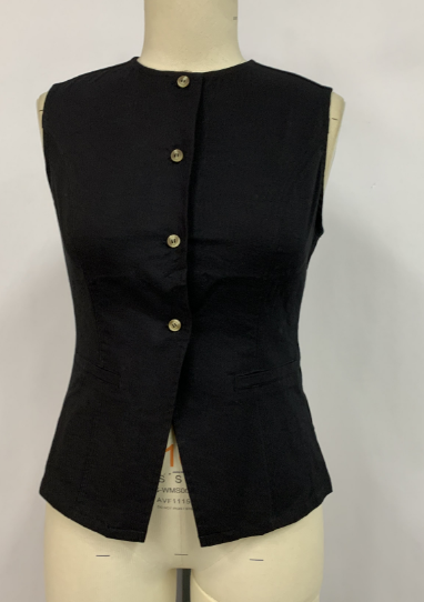 Women's long sleeveless pullover vest