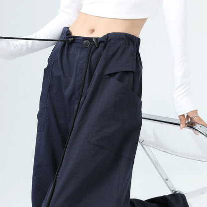 High Waist Women's Workwear Wide Leg Pants