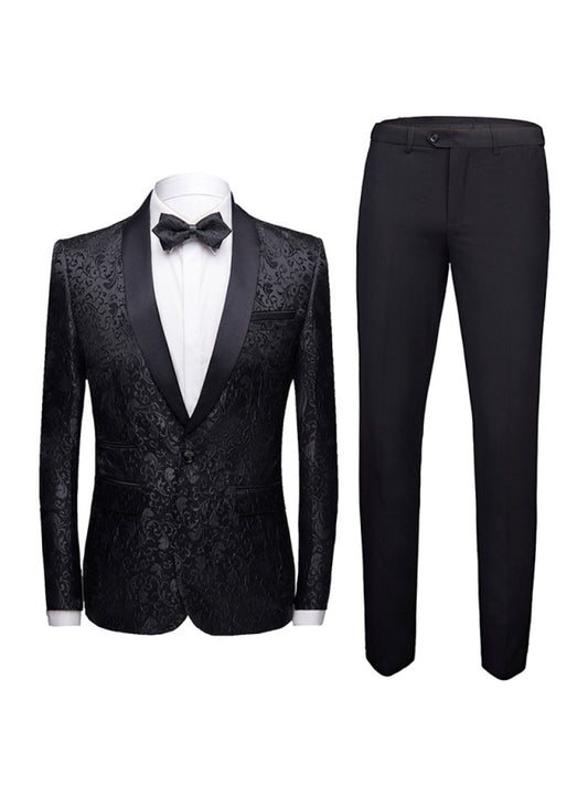 Women's Solid Lapel Collar Blazer with Welt Pocket