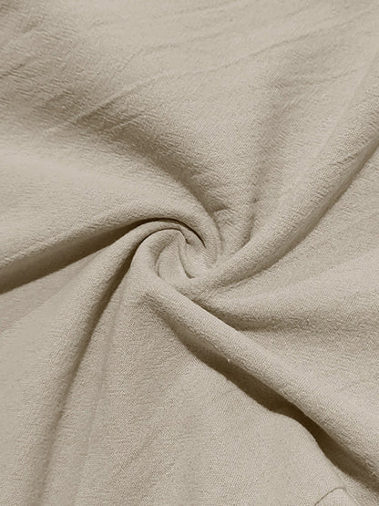 Men's light khaki breathable linen loose casual trousers
