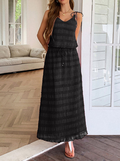 Holiday casual sling seaside atmosphere two-piece set