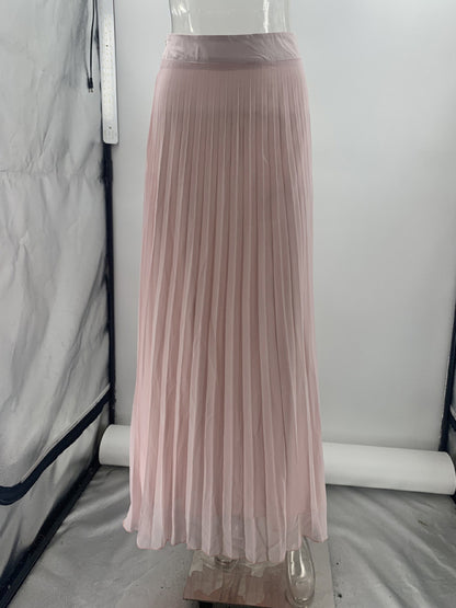 Sleeveless Chanel style vest vest mesh pleated skirt two-piece set